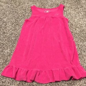 Girls pink sleeveless dress.